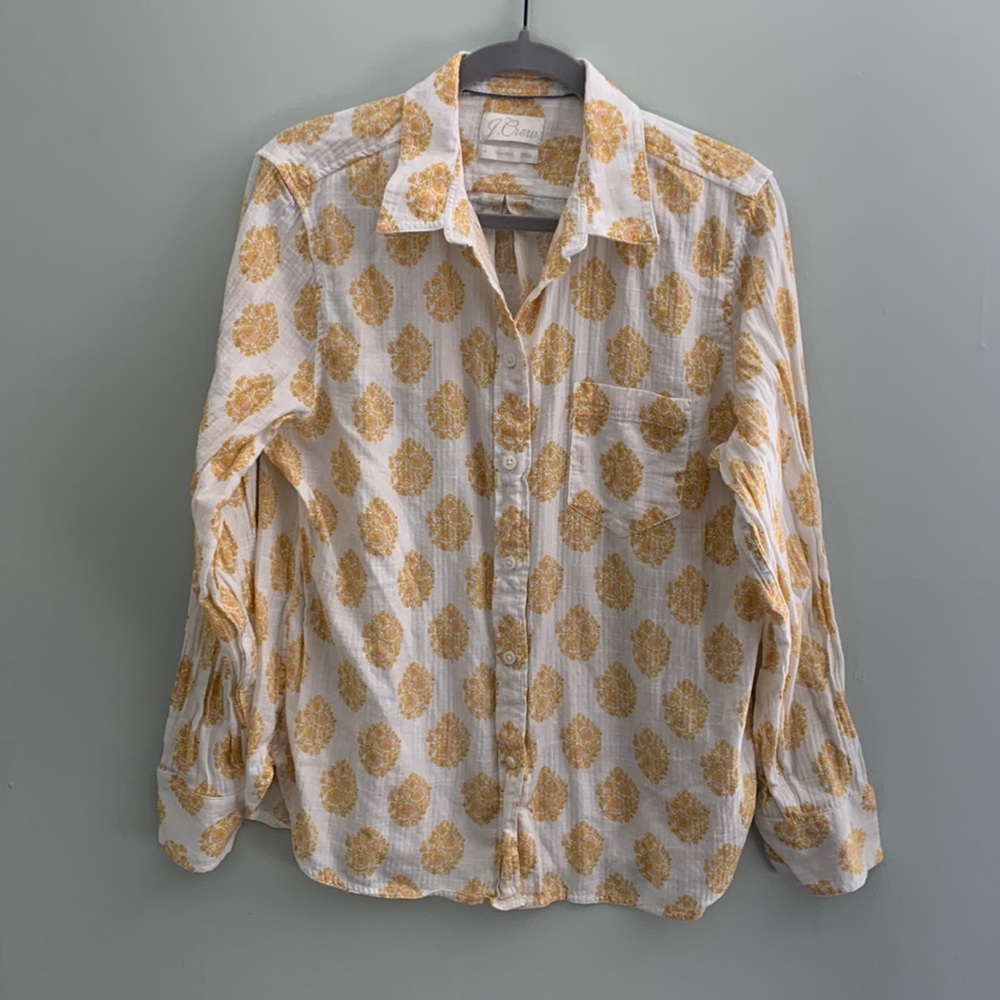 J. Crew button up lightweight shirt size 14